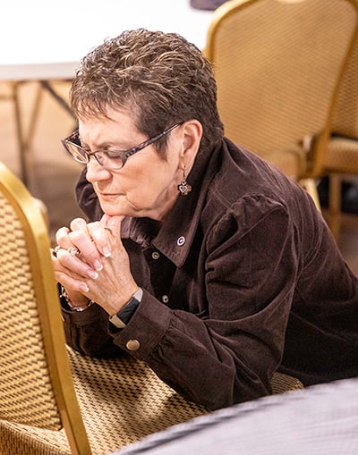 An Auxiliary praying for the blitz.